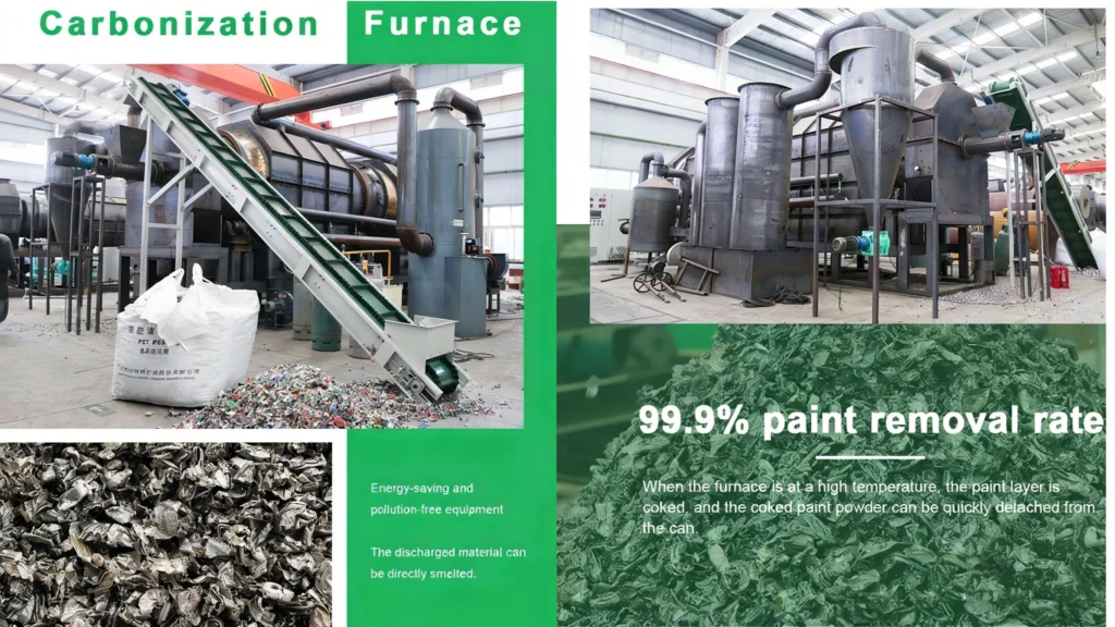 Aluminum Cans Paint Removing Furnace feature one