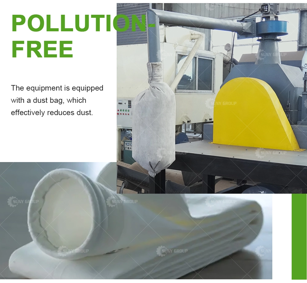 Aluminum stranded wire recycling machine feature