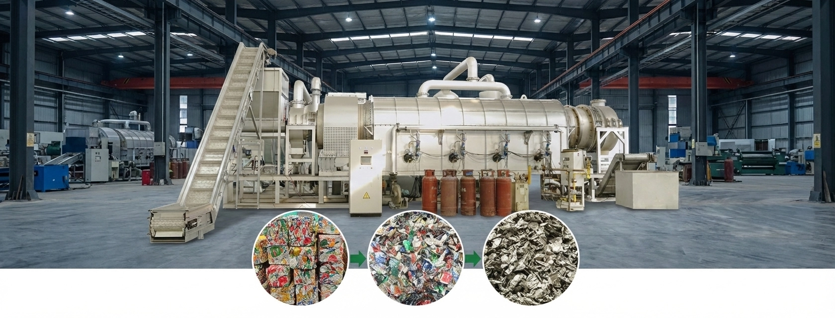 Carbonization of UBC cans