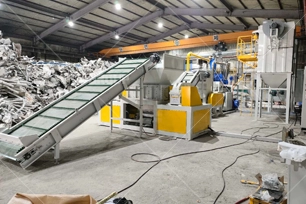 Customer site of South Korean aluminum composite panel recycling line
