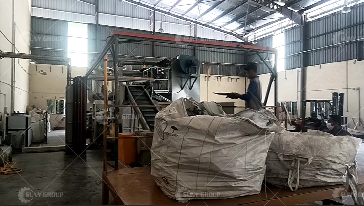 Malaysian Aluminum Composite Panel Recycling Line Customer Site
