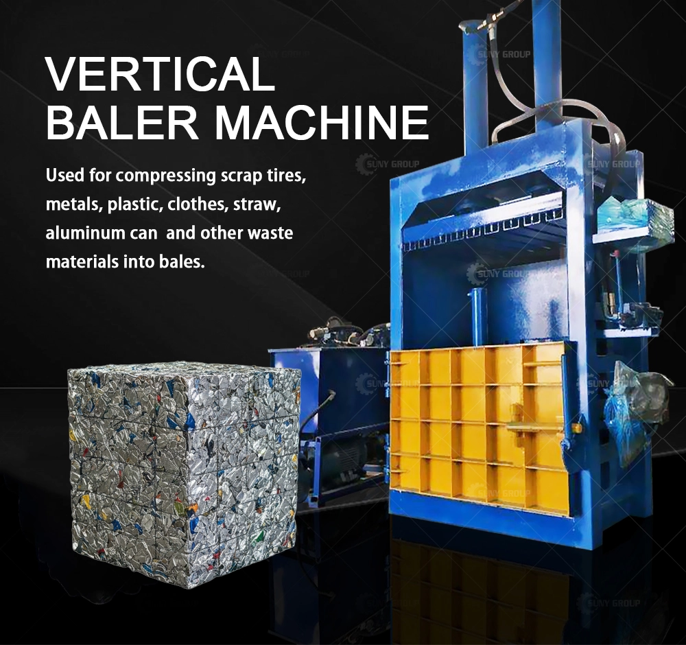 Vertical UBC Cans Baler detail