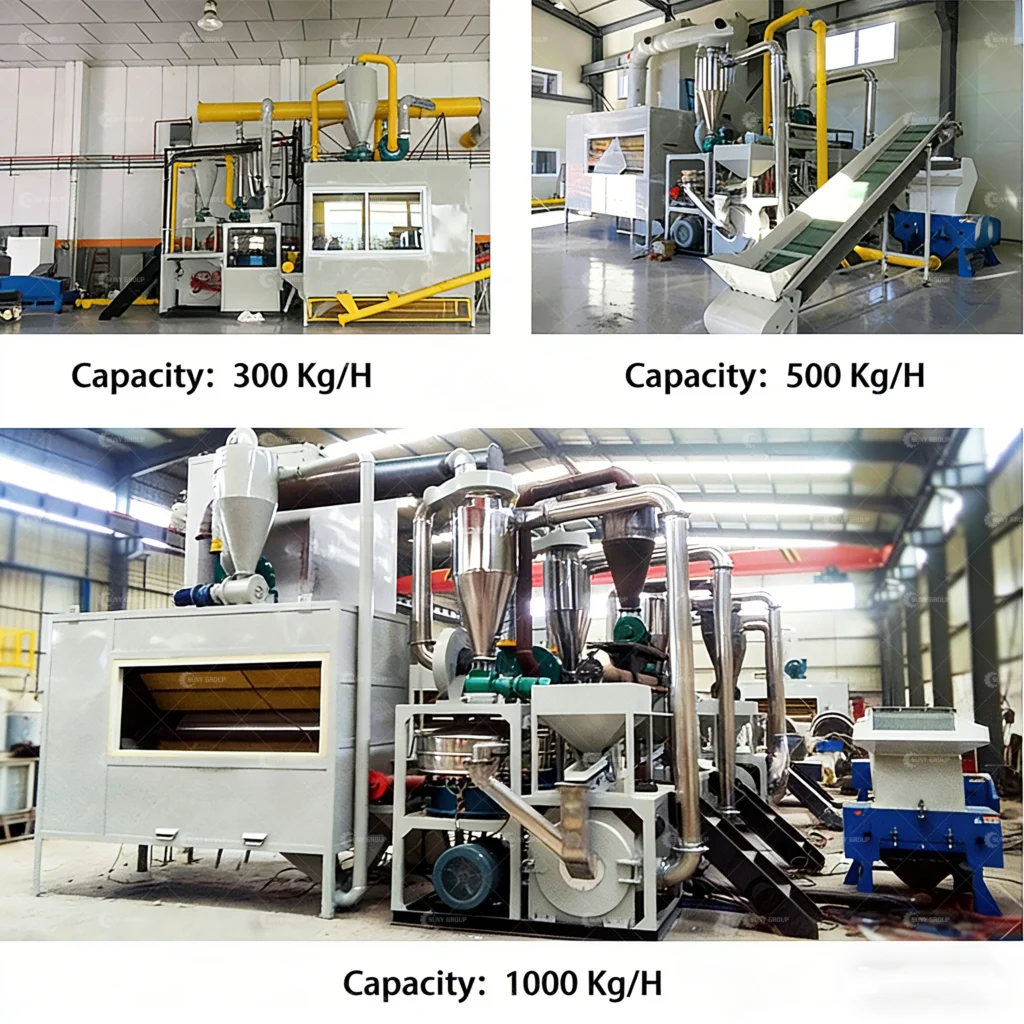 Waste AI-plastic Recycling Plant capacity