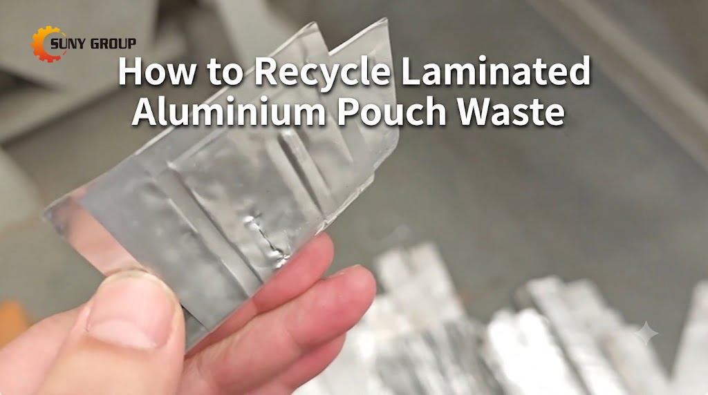 Laminated Aluminium Pouch Recycling Machine for Aluminum Plastic Separation and Material Recovery