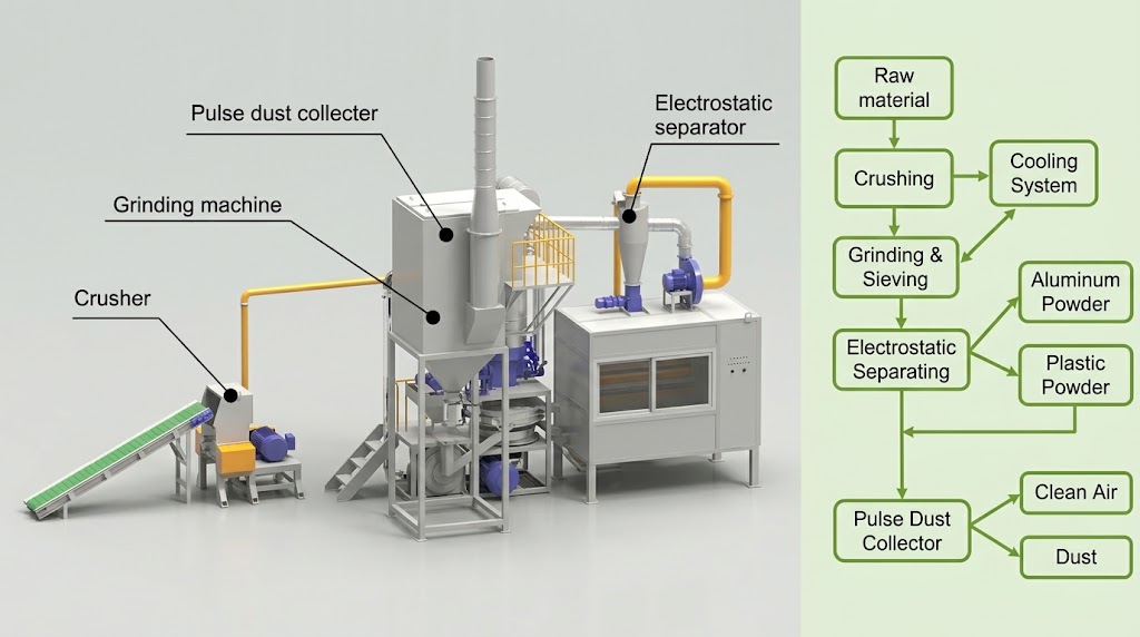 Aluminum Plastic Separation Process